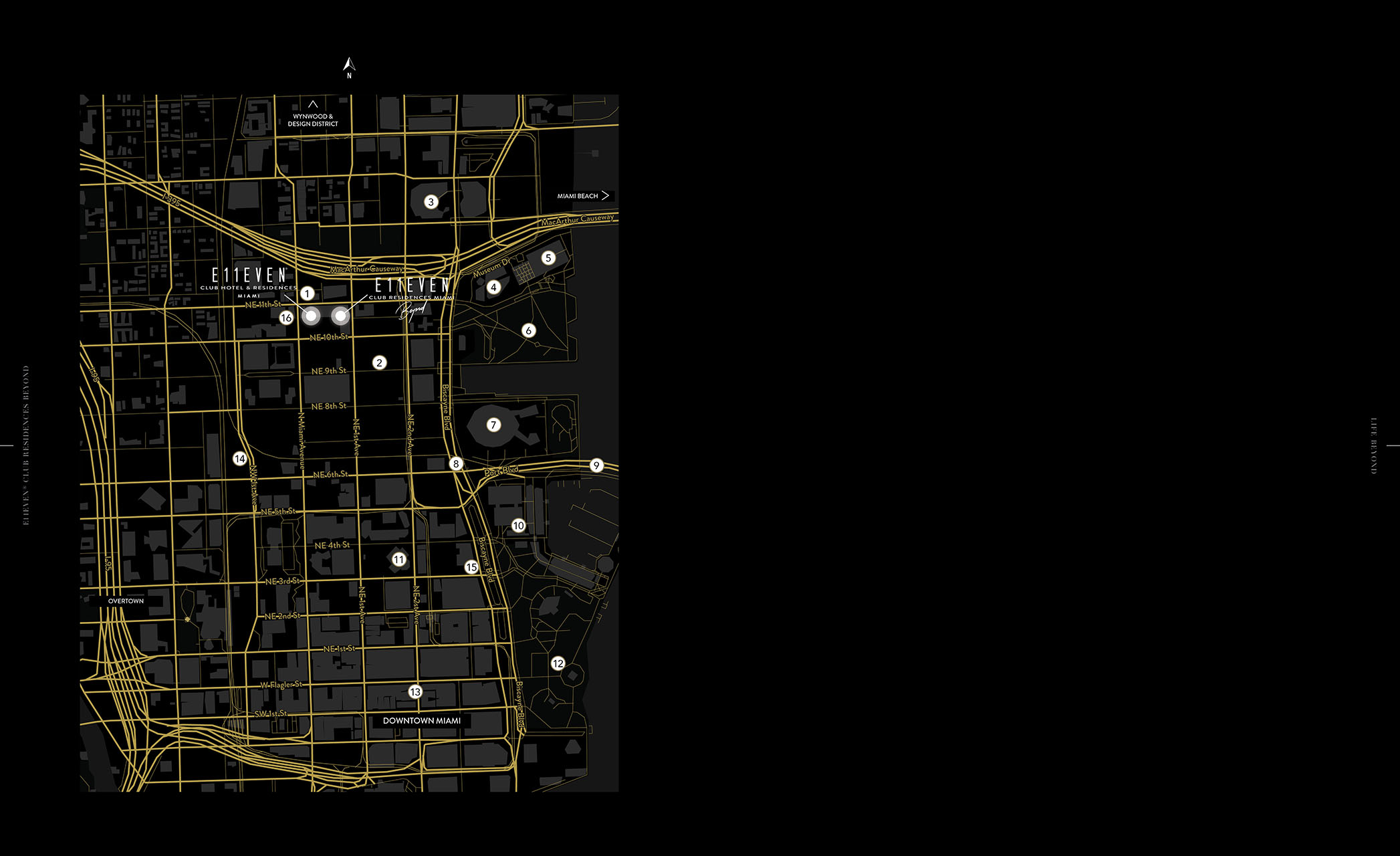 e11even residences map desk